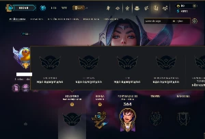 Unranked com 110 Champs e 86 Skins - League of Legends LOL