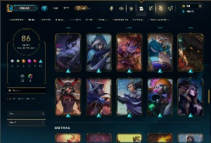 Unranked com 110 Champs e 86 Skins - League of Legends LOL