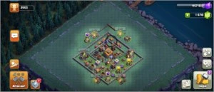 Conta Clash of clans Cv9 com 5 construtor e 1670 Gemas