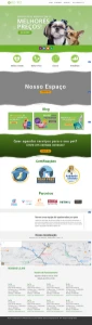 Template editável Pet Shop Institucional Wordpress - Artes e Templates Artes Canva