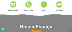 Template editável Pet Shop Institucional Wordpress - Artes e Templates Artes Canva
