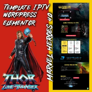 Pagina IPTV Elementor Thor Marvel Heroes 4.0 - Outros
