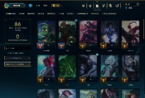 Prata 4 com 45 Champs e 4 Skins - League of Legends LOL
