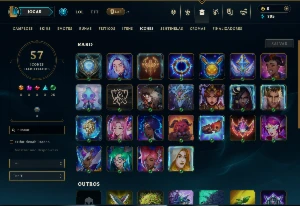 Prata 4 com 45 Champs e 4 Skins - League of Legends LOL