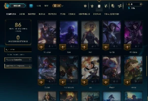 Prata 4 com 45 Champs e 4 Skins - League of Legends LOL