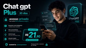 Chatgpt Plus Privado 30 dias – A Melhor Assinatura! 🚀