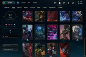 Conta de lol LvL90 Gold1 26 Skins - League of Legends
