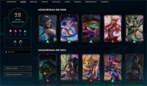 Conta League of Legends e Valorant LOL