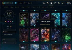 Conta LOL (season 2) com skins/vitoriosas e ícones raros - League of Legends