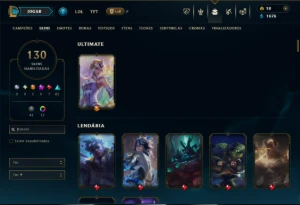 Ferro 2 com 135 Champs e 130 Skins - League of Legends LOL