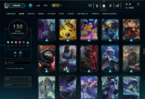Ferro 2 com 135 Champs e 130 Skins - League of Legends LOL