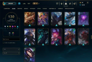 Ferro 2 com 135 Champs e 130 Skins - League of Legends LOL