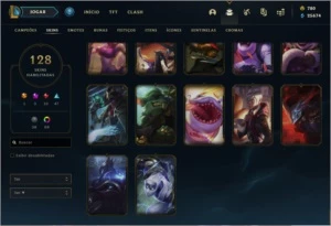 Conta lol Grão mestre nível 500+ - League of Legends