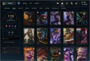 Conta lol Grão mestre nível 500+ - League of Legends