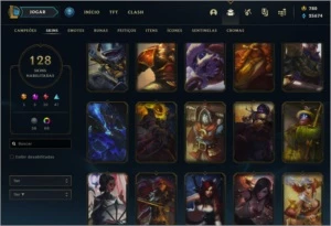 Conta lol Grão mestre nível 500+ - League of Legends
