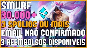 CONTA SMURF LOL - LVL 30 UNRANKED - 30K+ ESSÊNCIAS AZUIS - League of Legends