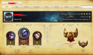 Conta Gold 5 - League of Legends LOL