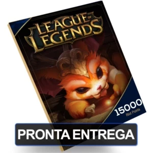 LEAGUE OF LEGENDS LOL - CARTÃO 15000 RIOT POINTS