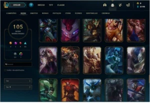 Conta LOL ouro 4 100+skins - League of Legends