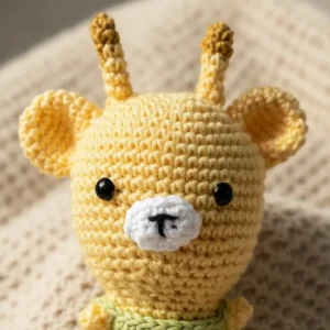 Girafa Cabeçuda Amigurumi Artesanal para Bebê - Artesanato e Personalizados