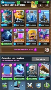 Clash Royale Nv10 (~4000trof) c/ Troca de Nick