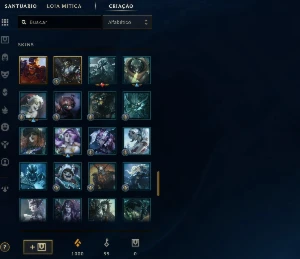 Conta League of Legends Full Acesso - 45 Champs e 22 Skins LOL