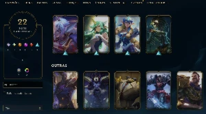 Conta League of Legends Full Acesso - 45 Champs e 22 Skins LOL