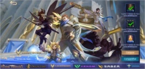 Conta ML com 288 skins e 105 heros - Mobile Legends