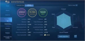 Conta ML com 288 skins e 105 heros - Mobile Legends
