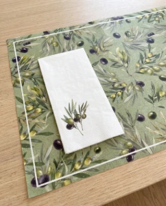 Guardanapo de Papel Oliveira (12 unidades) - Artesanato e Personalizados
