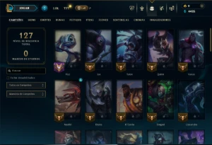 Mestre com 55 Champs e 6 Skins - League of Legends LOL