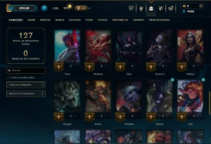 Mestre com 55 Champs e 6 Skins - League of Legends LOL