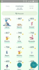 Conta Pokémon Go lv 34 com vários lendários e 100% - Pokemon GO