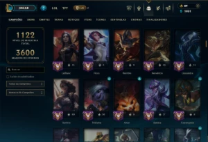 Mestre com TODOS os Champs e 327 Skins ( Nivel 754 ) - League of Legends LOL