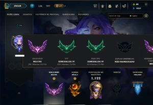 Mestre com TODOS os Champs e 327 Skins ( Nivel 754 ) - League of Legends LOL