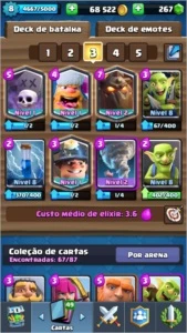 CONTA DE CLASH ROYALE