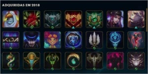 conta league of legends, diamante 2, 194 skin barato LOL