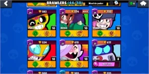 conta brawl stars 20k, mudar nome grátis, 46/50