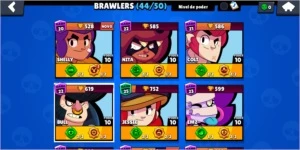 conta brawl stars 20k, mudar nome grátis, 46/50