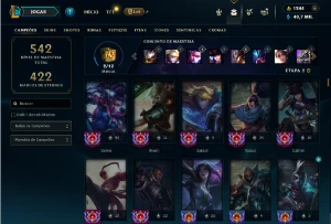 Diamante 4 com TODOS os champs e 323 Skins + 6 Prestigios - League of Legends LOL