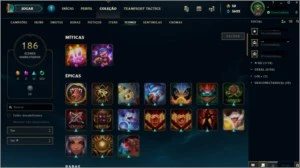 Conta LoL Platina 4 (TFT) Gold 2 (SOLO/DUO) 75 skins - League of Legends