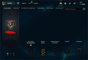 conta unranked email nao verificado varios fragmentos - League of Legends LOL