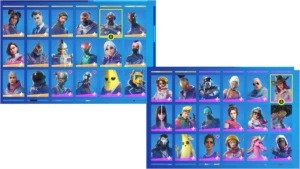 conta de fortnite BARATA COM 155 SKINS VARIOS BUNDLES