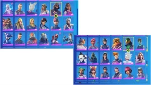 conta de fortnite BARATA COM 155 SKINS VARIOS BUNDLES