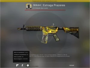 SKIN CSGO M4A4 | Estraga Prazeres FT - Counter Strike