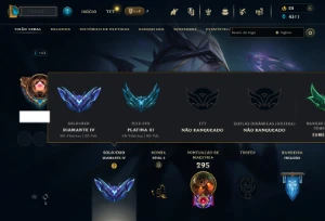 Vendo conta Diamante  4 - League of Legends LOL