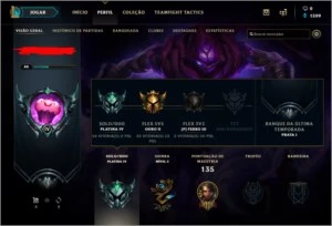 CONTA SMURF PLAT 4 (MMR ALTO) - League of Legends LOL