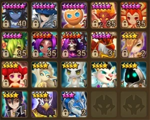 Global, 14 NAT5, FARM DG's Safe, 11k Cristais 37+ Devilmon - Summoners War