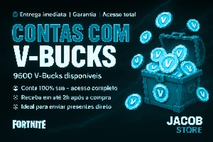 🔥 Fortnite | Conta com 9.600 V-Bucks | Full Acesso + Promo