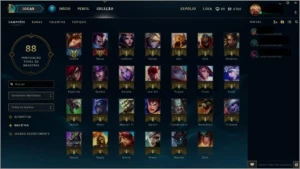 CONTA 30 OURO 4 2016 COM BORDA OURO 27 CHAMPS 14 SKINS - League of Legends LOL